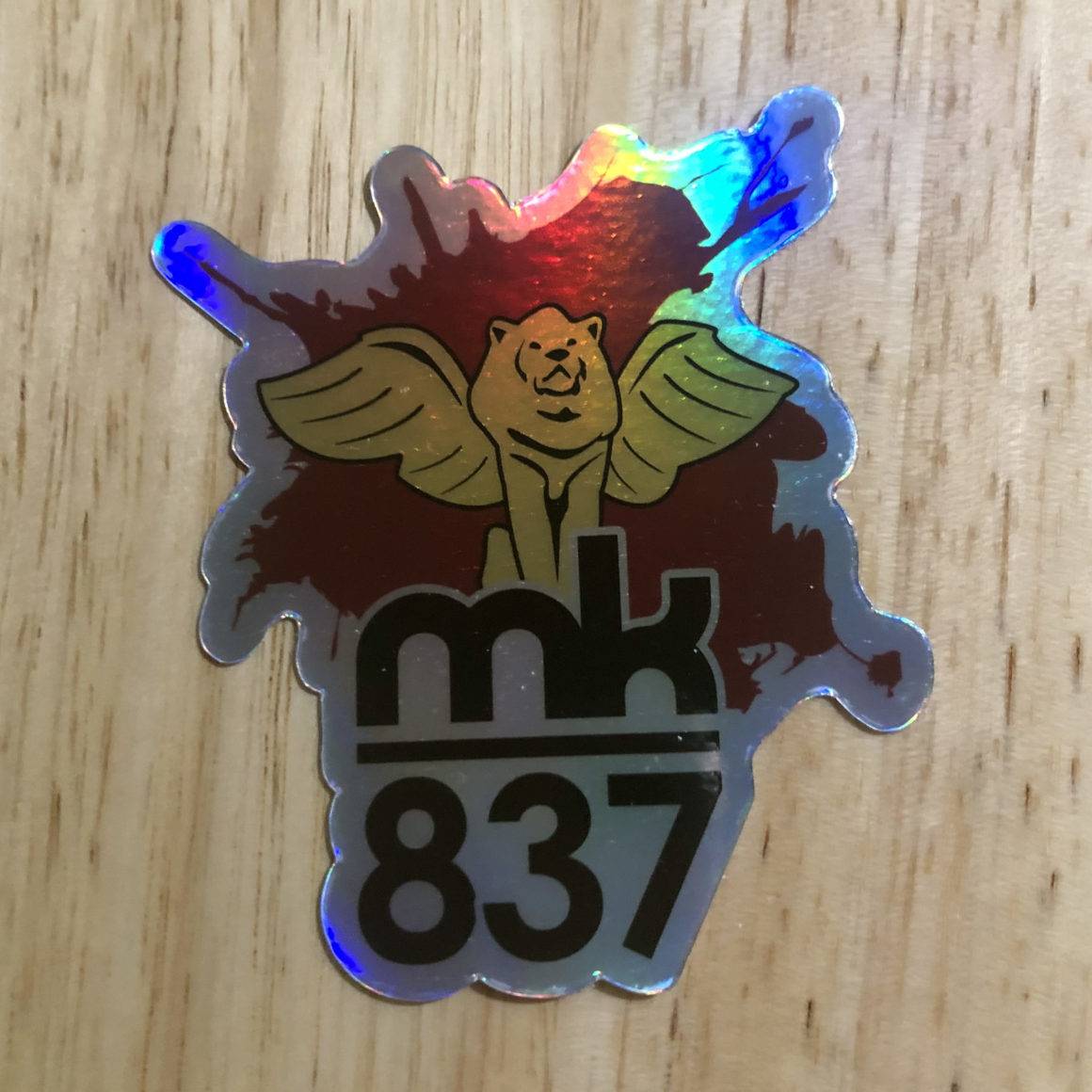 MK837 Holographic Sticker