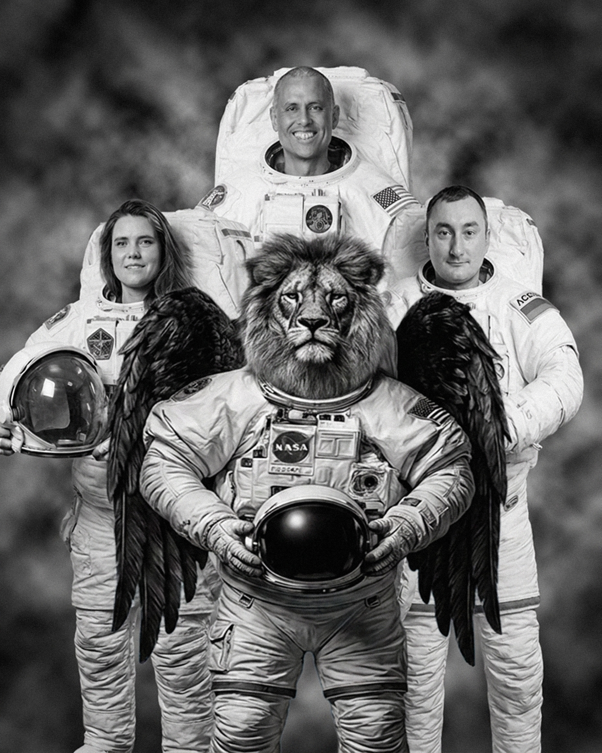 Mark and the other Astronauts.